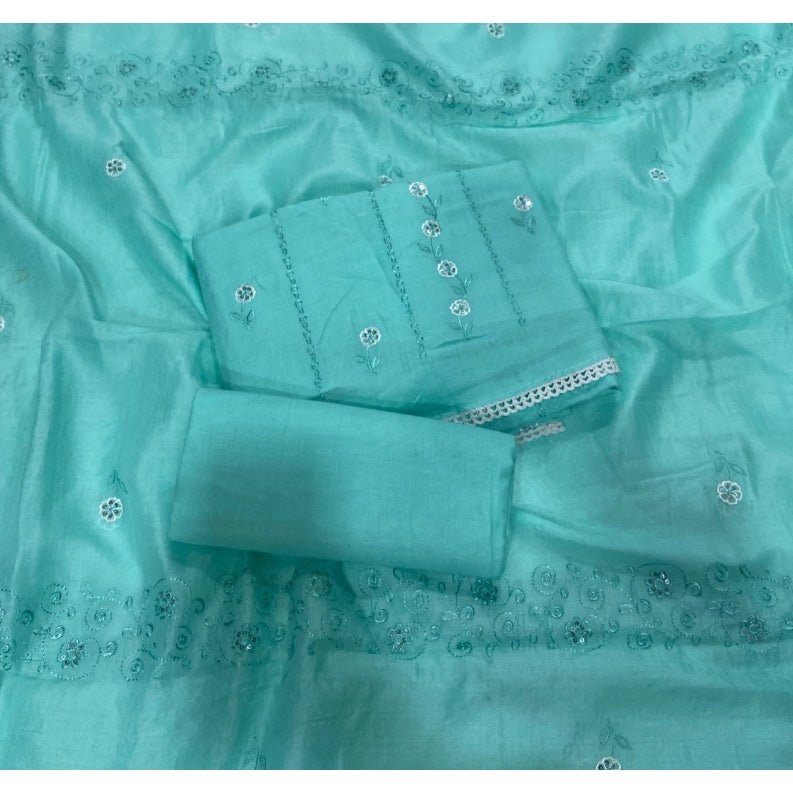 Premium Chikankari Pure Cotton Suit Set - Yanchi