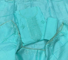 Premium Chikankari Pure Cotton Suit Set - Yanchi