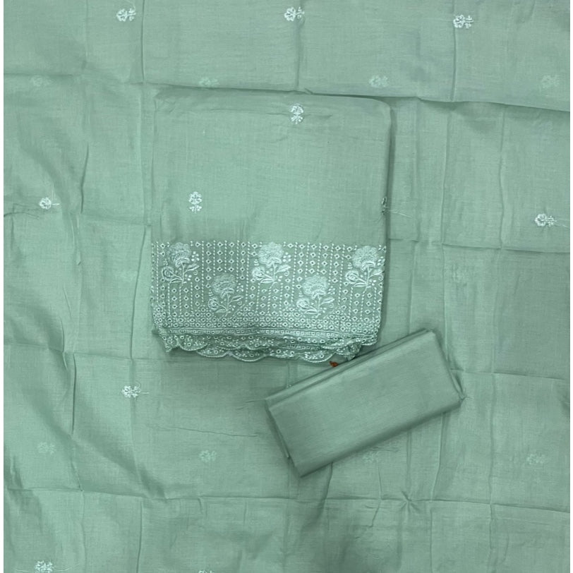 Premium Chikankari Pure Cotton Suit Set - Yanchi
