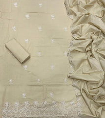 Premium Chikankari Pure Cotton Suit Set - Yanchi