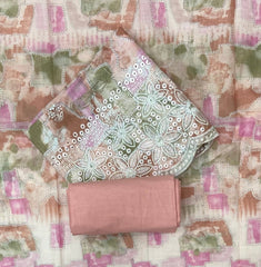 Premium Chikankari Pure Cotton Suit Set - Yanchi