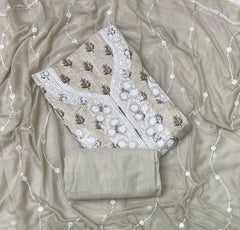 Premium Chikankari Pure Cotton Suit Set - Yanchi