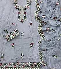 Premium Chikankari Pure Cotton Suit Set - Yanchi