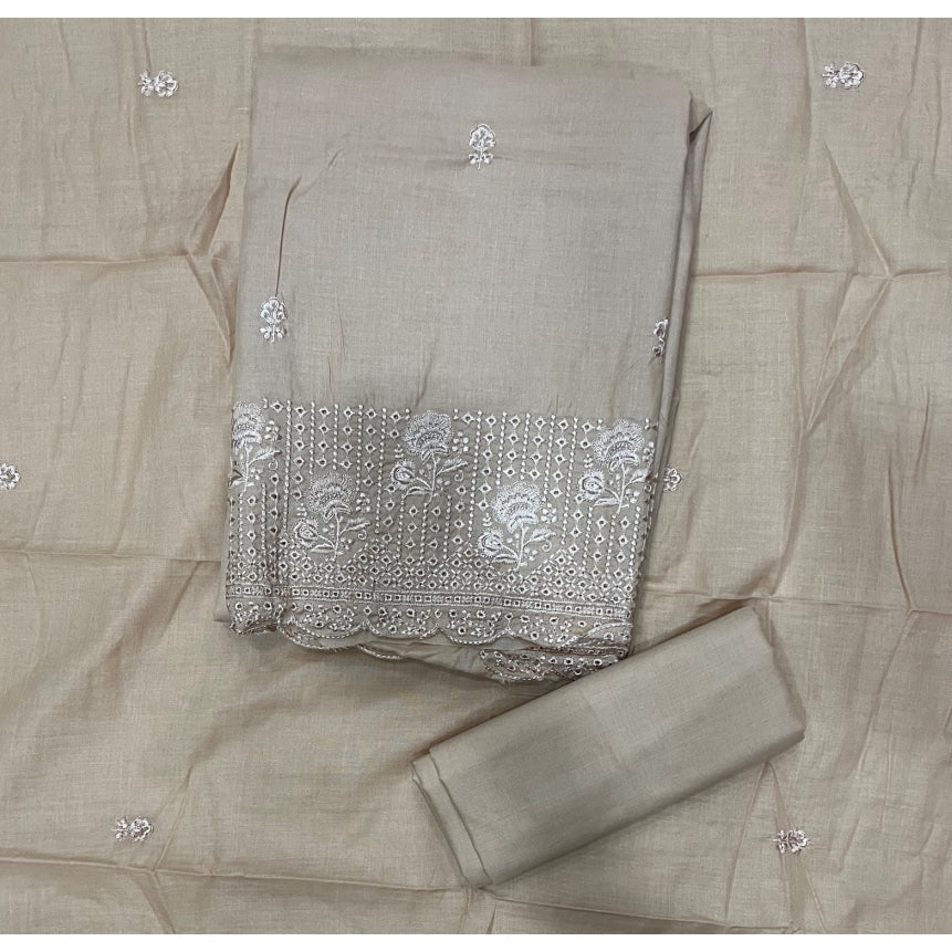 Premium Chikankari Pure Cotton Suit Set - Yanchi