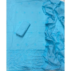 Premium Chikankari Pure Cotton Suit Set - Yanchi