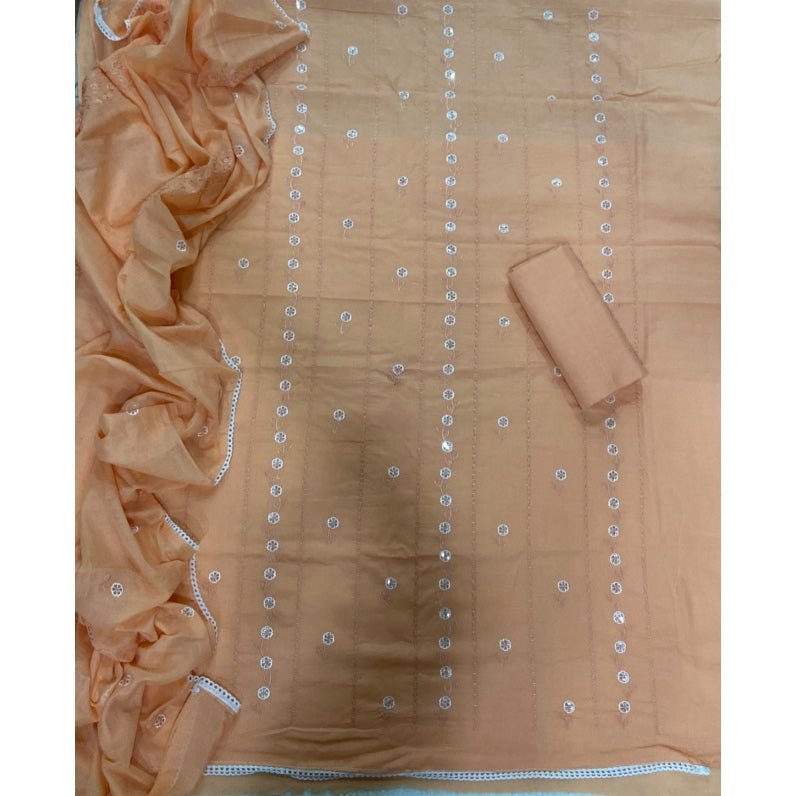 Premium Chikankari Pure Cotton Suit Set - Yanchi