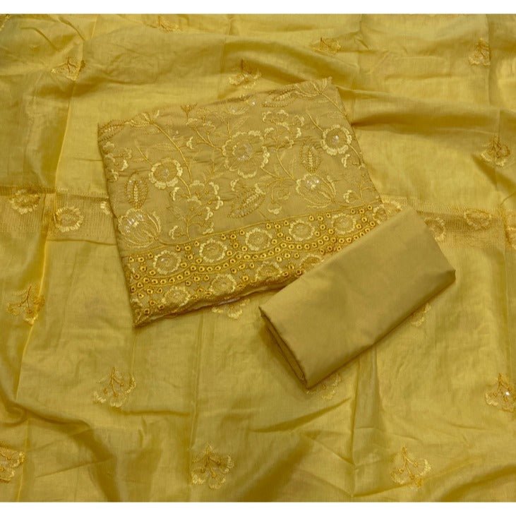Premium Chikankari Pure Cotton Suit Set - Yanchi