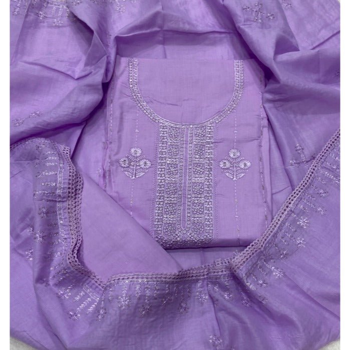 Premium Chikankari Pure Cotton Suit Set - Yanchi