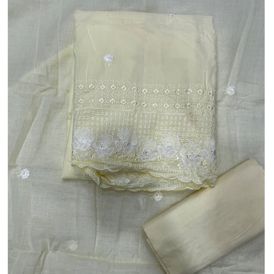 Premium Chikankari Pure Cotton Suit Set - Yanchi