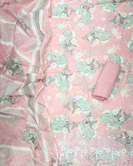 Premium Chikankari Pure Cotton Suit Set - Yanchi
