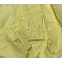 Premium Chikankari Pure Cotton Suit Set - Yanchi