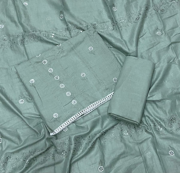 Premium Chikankari Pure Cotton Suit Set - Yanchi