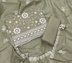 Premium Chikankari Pure Cotton Suit Set - Yanchi