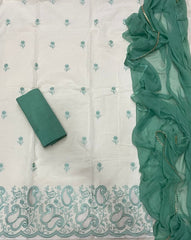 Premium Chikankari Pure Cotton Suit Set - Yanchi