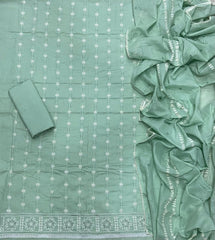 Premium Chikankari Pure Cotton Suit Set - Yanchi