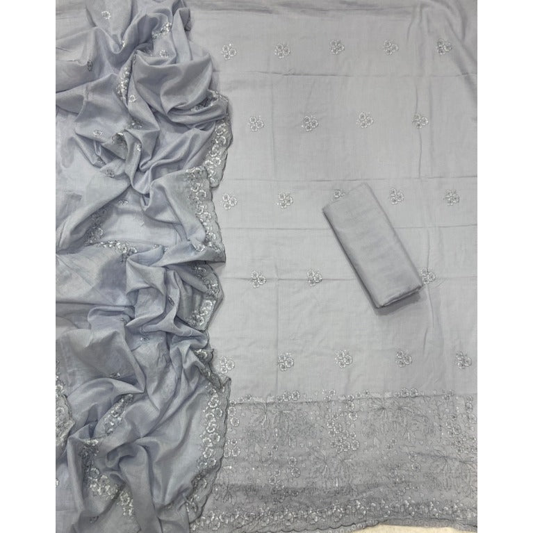 Premium Chikankari Pure Cotton Suit Set - Yanchi