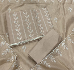 Premium Chikankari Pure Cotton Suit Set - Yanchi