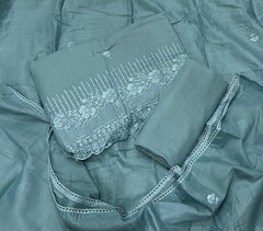 Premium Chikankari Pure Cotton Suit Set - Yanchi