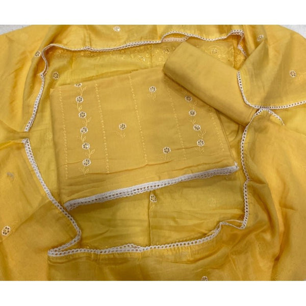 Premium Chikankari Pure Cotton Suit Set - Yanchi