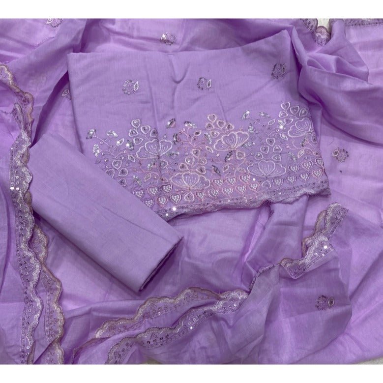Premium Chikankari Pure Cotton Suit Set - Yanchi