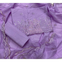 Premium Chikankari Pure Cotton Suit Set - Yanchi