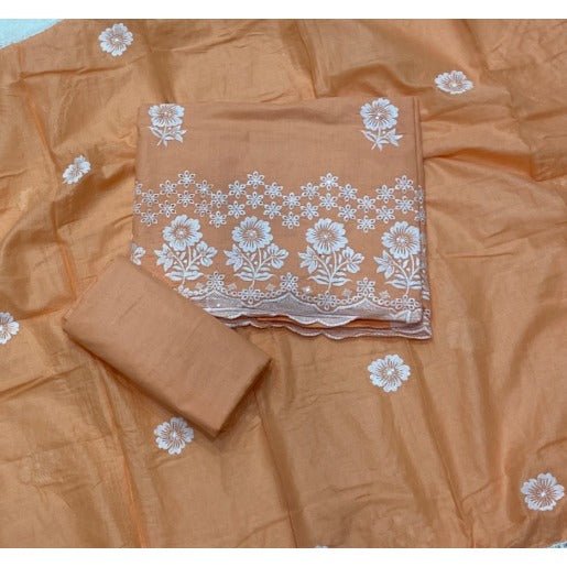 Premium Chikankari Pure Cotton Suit Set - Yanchi