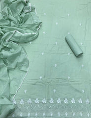 Premium Chikankari Pure Cotton Suit Set - Yanchi
