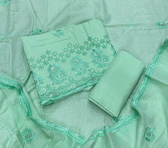 Premium Chikankari Pure Cotton Suit Set - Yanchi