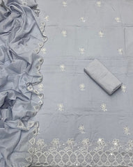 Premium Chikankari Pure Cotton Suit Set - Yanchi