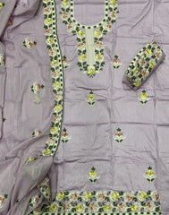 Premium Chikankari Pure Cotton Suit Set - Yanchi
