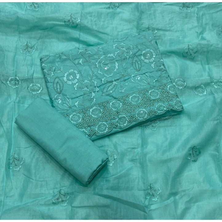 Premium Chikankari Pure Cotton Suit Set - Yanchi