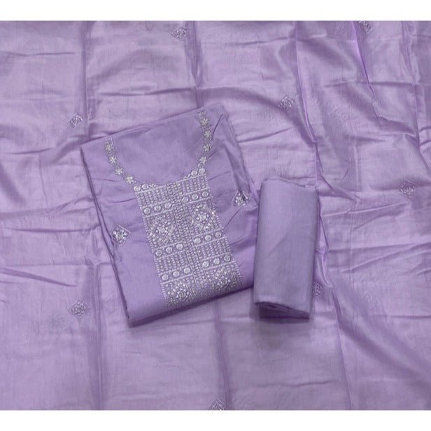 Premium Chikankari Pure Cotton Suit Set - Yanchi