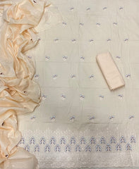 Premium Chikankari Pure Cotton Suit Set - Yanchi