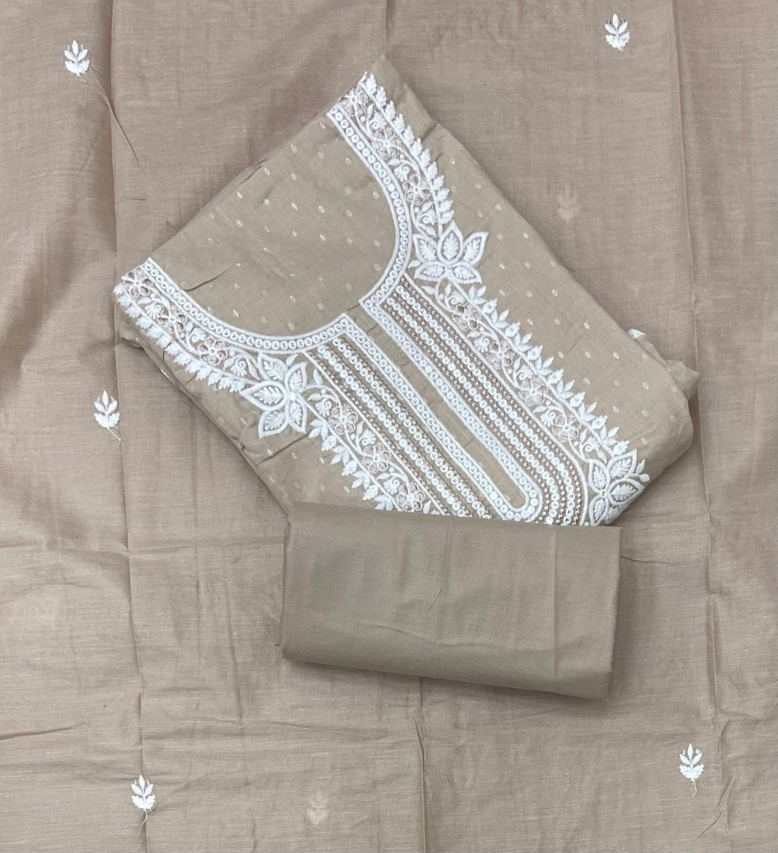 Premium Chikankari Pure Cotton Suit Set - Yanchi
