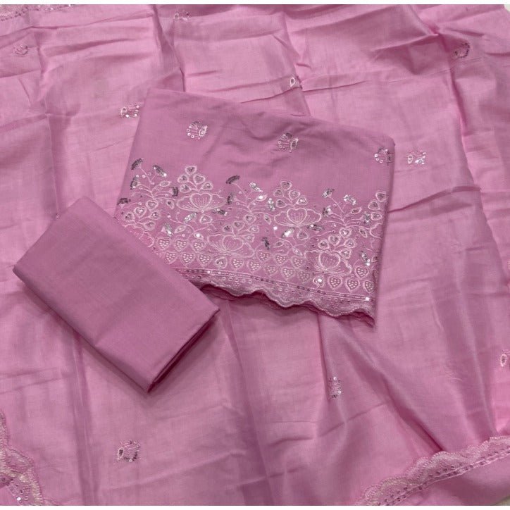 Premium Chikankari Pure Cotton Suit Set - Yanchi