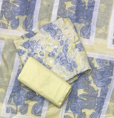 Premium Chikankari Pure Cotton Suit Set - Yanchi