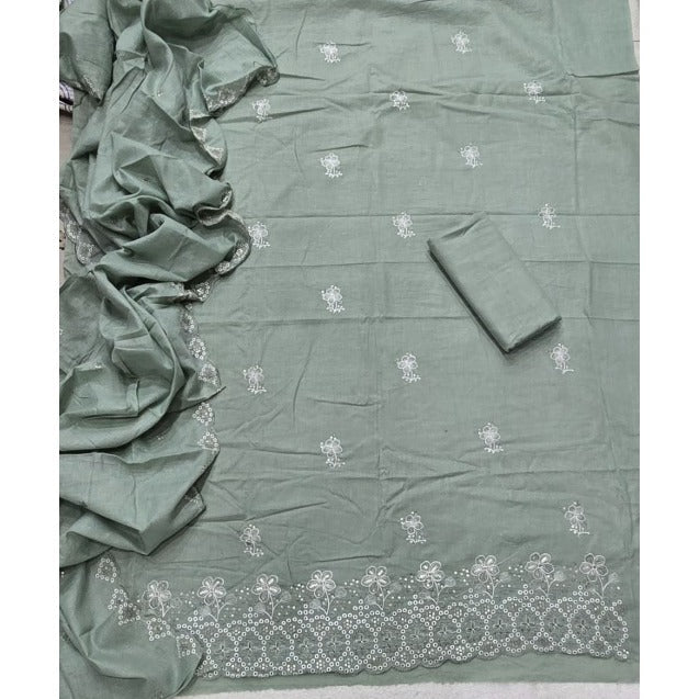 Premium Chikankari Pure Cotton Suit Set - Yanchi