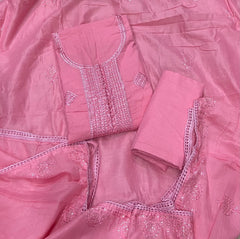 Premium Chikankari Pure Cotton Suit Set - Yanchi