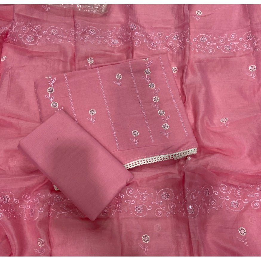 Premium Chikankari Pure Cotton Suit Set - Yanchi