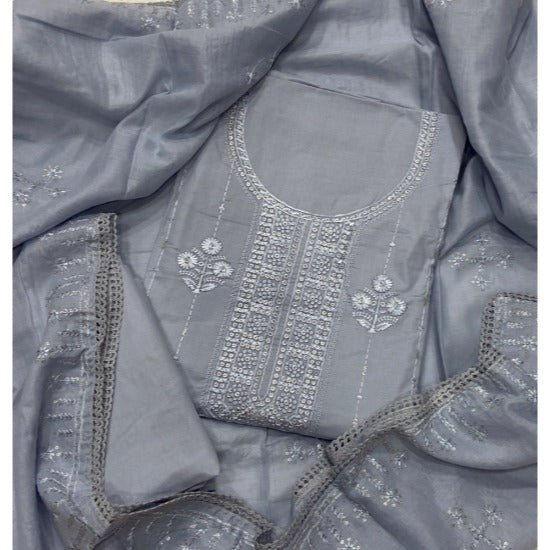 Premium Chikankari Pure Cotton Suit Set - Yanchi