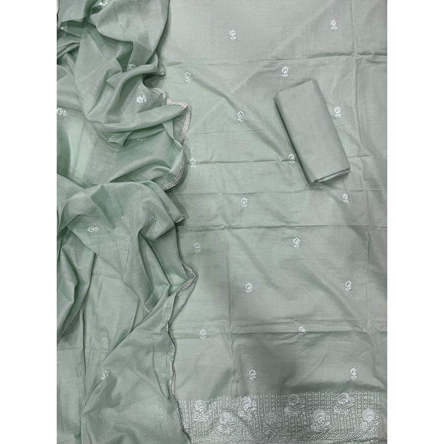 Premium Chikankari Pure Cotton Suit Set - Yanchi