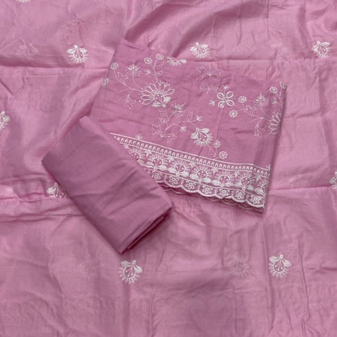 Premium Chikankari Pure Cotton Suit Set - Yanchi
