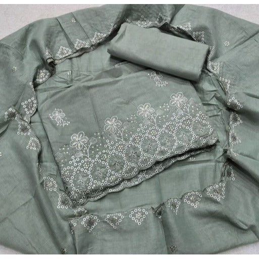 Premium Chikankari Pure Cotton Suit Set - Yanchi