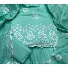 Premium Chikankari Pure Cotton Suit Set - Yanchi