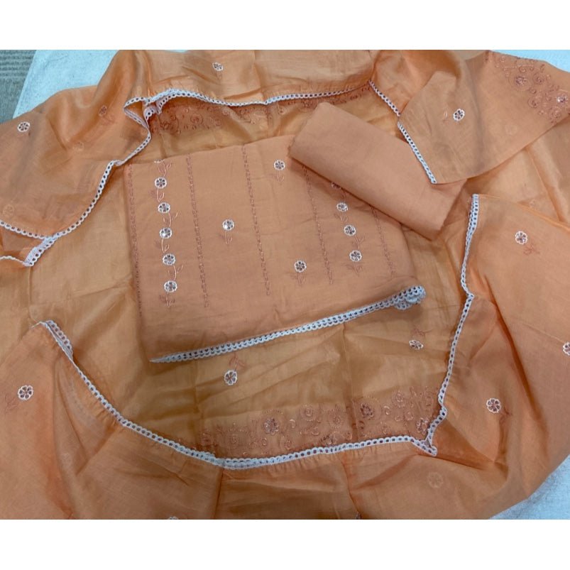Premium Chikankari Pure Cotton Suit Set - Yanchi