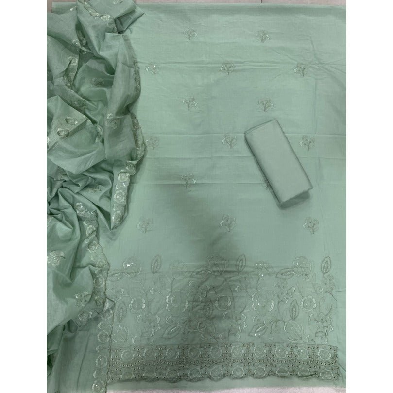 Premium Chikankari Pure Cotton Suit Set - Yanchi