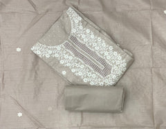 Premium Chikankari Pure Cotton Suit Set - Yanchi