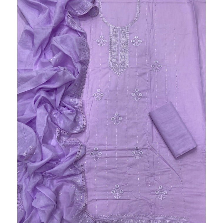 Premium Chikankari Pure Cotton Suit Set - Yanchi