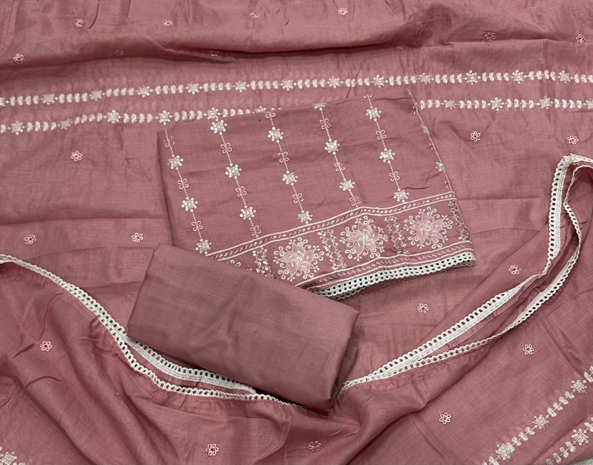 Premium Chikankari Pure Cotton Suit Set - Yanchi