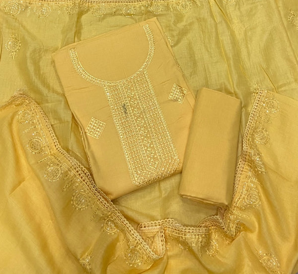 Premium Chikankari Pure Cotton Suit Set - Yanchi